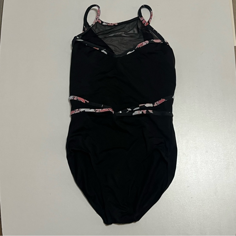 Mirella Black and Pink Leotard